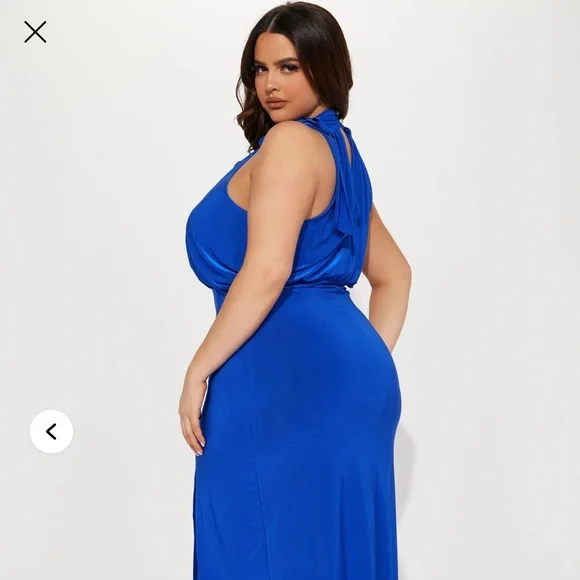 Sophisticated Nixie Midi Dress - Royal Blue - Picture 7 of 14